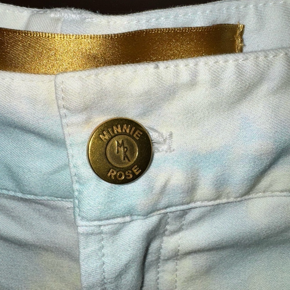 Minnie Rose Blue And Yelllow Sky Sunset Stretch Pants Size 2 - Picture 4 of 9